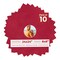 Red Suede Mat Board for 24x24 Frames - Circle Opening for 8x8 Photos